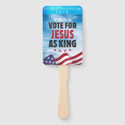 2024年のキング選挙でイエス大統領のに投票 ハンドファン (正面)