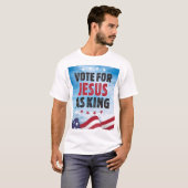 2024年のキング選挙でイエス大統領のに投票 Tシャツ (正面フル)