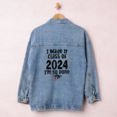2024年のクラスで卒業した デニムジャケット (ハンガー)