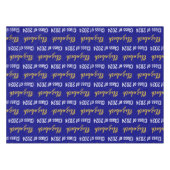 2024年のクラスと大学院名ネイビーホワイト金ゴールド テーブルクロス (正面(横))