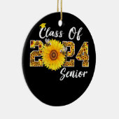 2024年のクラスのシニア年のグラッドヒマワリの贈り物 セラミックオーナメント (右)