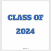 2024年のクラスカスタム男の子の女の子カラーブルー シール (シート)