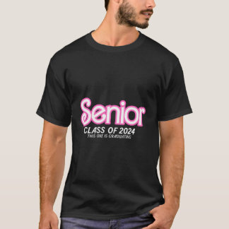 2024年のクラス上級ピンクレトロクラシックガールグラード Tシャツ