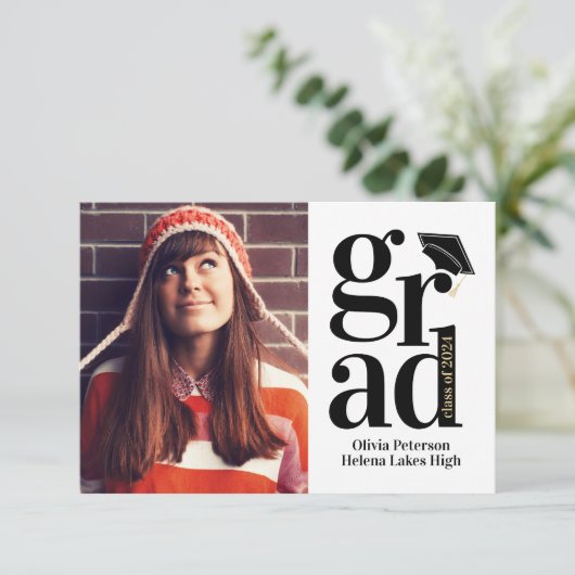 2024年のクラス写真数々の卒業 サンキューカード (スタンド正面)