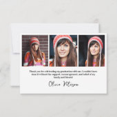 2024年のクラス写真数々の卒業 サンキューカード (裏面)