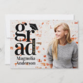 2024年のクラス写真数々の卒業 案内状 (正面)