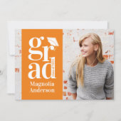 2024年のクラス写真数々の卒業 案内状 (正面)