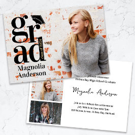 2024年のクラス写真数々の卒業 案内状