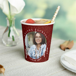 2024年のクラス君が赤い写真卒業 紙コップ