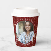 2024年のクラス君が赤い写真卒業 紙コップ (裏面)