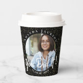 2024年のクラス君が黒い写真卒業 紙コップ (裏面)