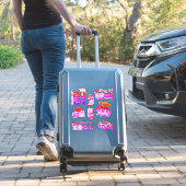 2024年のクラス赤ピンクのカスタムカットのビニールシール シール (スーツケースインサイチュ)