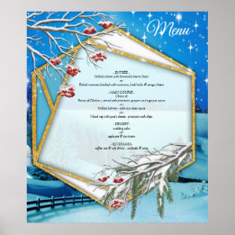 2024年のクリスマスと新年 ポスター