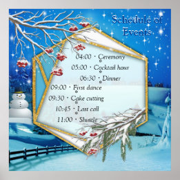 2024年のクリスマスと新年 ポスター