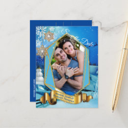 2024年のクリスマスと新年 案内ポストカード