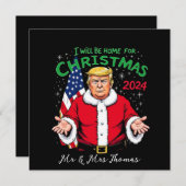 2024年のクリスマスは家で祝おう 招待状 (正面/裏面)