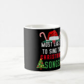 2024年のクリスマスソングを歌う可能性が最も高い コーヒーマグカップ (正面右)