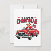 2024年のクリスマストランプ当選に帰省する サンキューカード (正面)