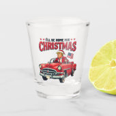 2024年のクリスマストランプ当選に帰省する ショットグラス (正面)