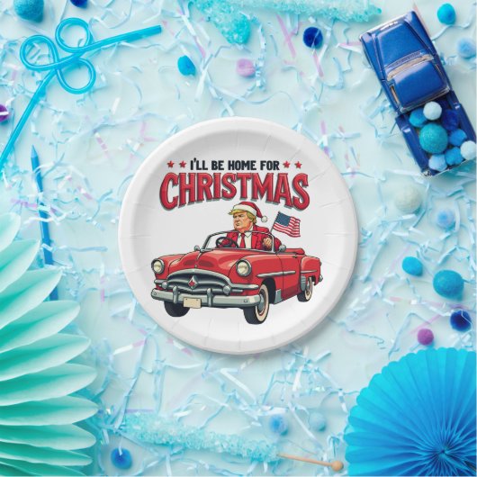 2024年のクリスマストランプ当選に帰省する ペーパープレート (パーティー)