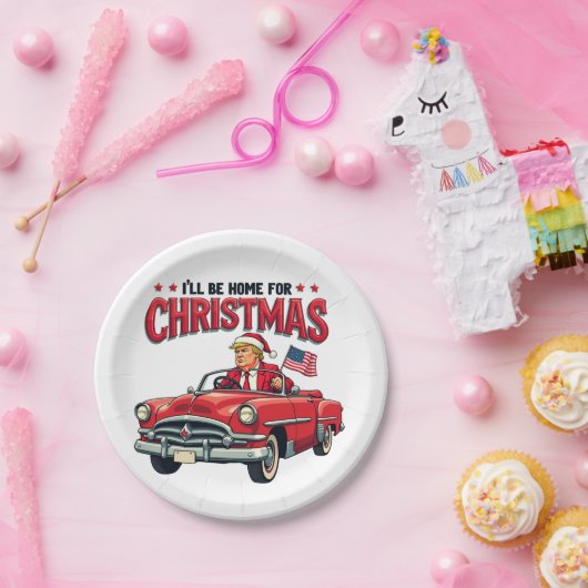 2024年のクリスマストランプ当選に帰省する ペーパープレート (パーティー)