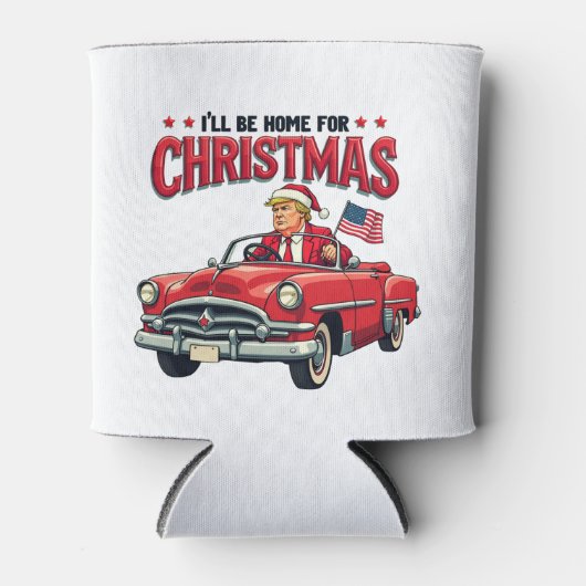 2024年のクリスマストランプ当選に帰省する 缶クーラー (正面)