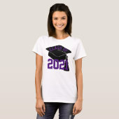 2024年のグラッドキャップパープルクラス Tシャツ (正面フル)