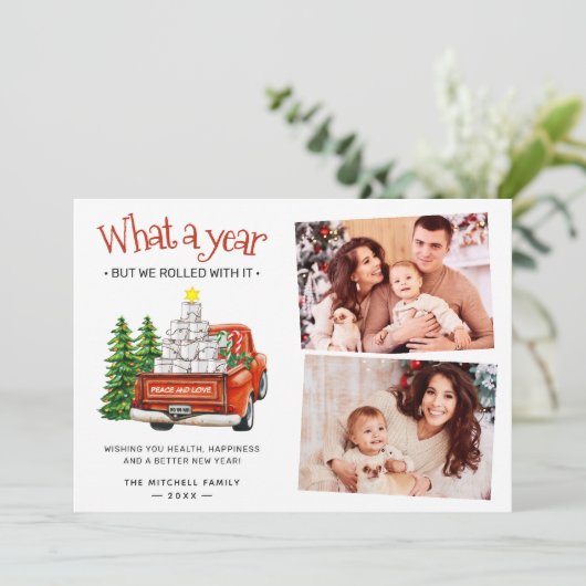 2024年のスナップショット転が:私たちは2つのフォトグリーティング シーズンカード (スタンド正面)