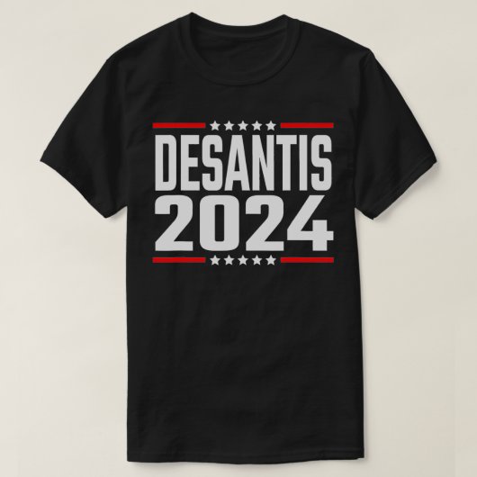 2024年のデサンティスキャンペーン5のロン・デサンティス Tシャツ (デザイン正面)