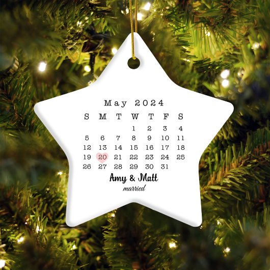 2024年のデ結婚ータス恒星カレンダーセラ結婚したミック オーナメント