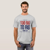 2024年のトランプのキャンペーンで大きすぎる Tシャツ (正面フル)