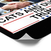 2024年のトランプのネコとアヒル ポスター (角)