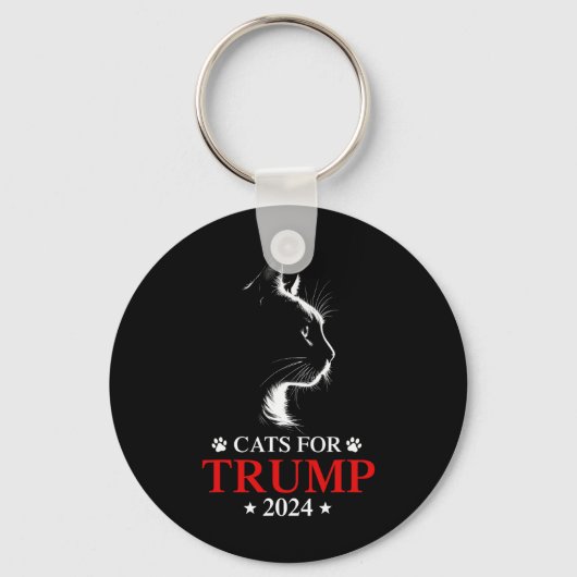 2024年のトランプのネコ キーホルダー (正面)