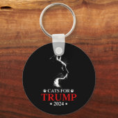 2024年のトランプのネコ キーホルダー (正面)