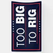 2024年のトランプの選挙で大きすぎる 横断幕 (縦)