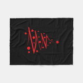 2024年のトランプクリスマス フリースブランケット (正面(横))