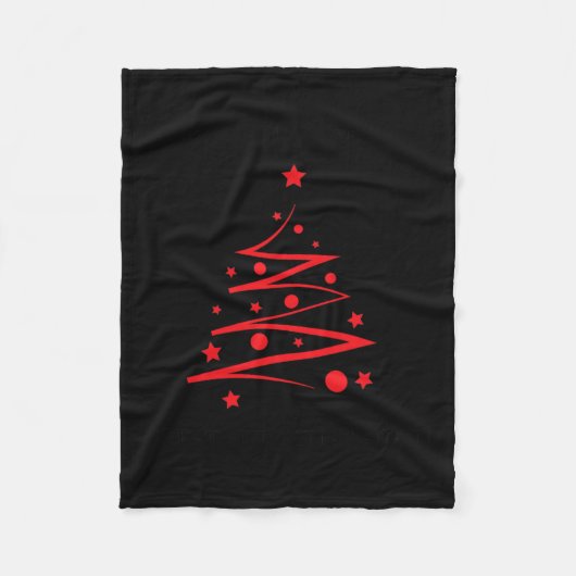 2024年のトランプクリスマス フリースブランケット (正面)