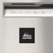 2024年のトランプ列車乗船アメリカ国旗 マグネット (インサイチュ (食洗機))