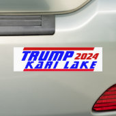 2024年のトランプ大統領とKARI LAKEの投票 バンパーステッカー (車上)