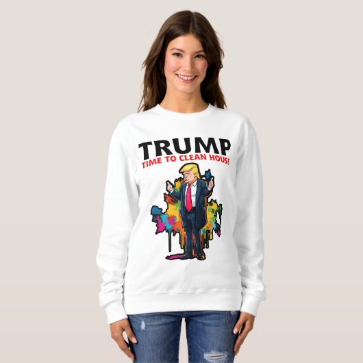 2024年のトランプ大統領、再びアメリカを作素晴らしる スウェットシャツ (正面フル)