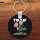 2024年のトランプ恐竜F Joeバイデン氏 キーホルダー (正面)