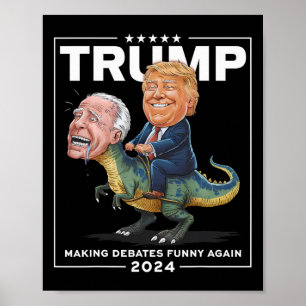 2024年のトランプ恐竜F Joeバイデン氏 ポスター