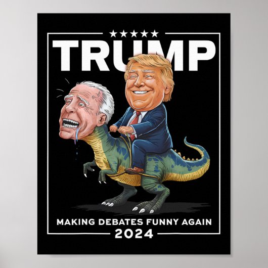 2024年のトランプ恐竜F Joeバイデン氏 ポスター (正面)