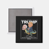 2024年のトランプ恐竜F Joeバイデン氏 マグネット (正面/裏面)