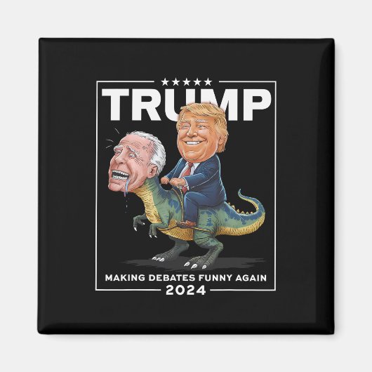 2024年のトランプ恐竜F Joeバイデン氏 マグネット (正面)