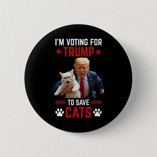 2024年のトランプ救に投票す選る 缶バッジ (正面)