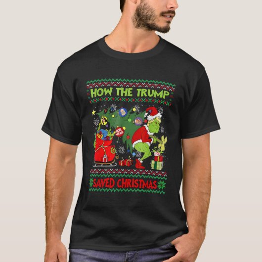 2024年のトランプ救スクリストおもしろいランプ Tシャツ (正面)