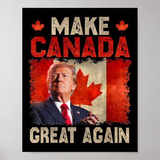 2024年のトランプ素晴らし大統領に再びおもしろいカナダを作る ポスター (正面)
