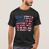 2024年のトランプ選挙でアメリカは勝つだろう Tシャツ (正面)