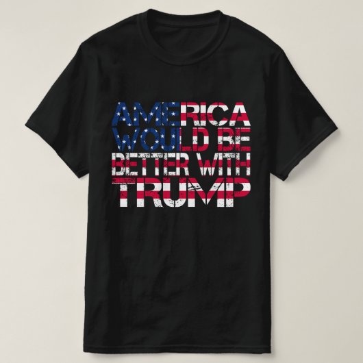 2024年のトランプ選挙でアメリカは勝つだろう Tシャツ (デザイン正面)